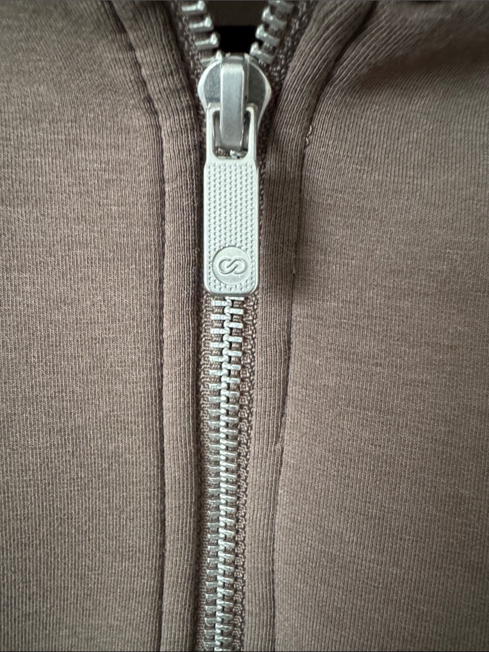 Calla Taupe Zip-Up Collar Sweatshirt BUTTERY SOFT! Size small - Picture 2 of 6